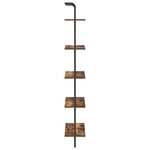 vidaXL Étagère Chêne fumé 60 x 24 x 168 cm Bois d'ingénierie