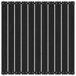 vidaXL Repose-pied de jardin avec coussin Noir Bois de pin massif