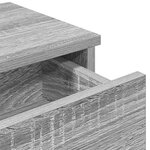 vidaXL Étagère murale avec tiroirs sonoma gris bois d'ingénierie