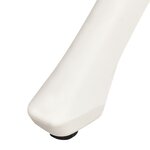 vidaXL Table de jardin Blanc 90x90x74 cm Aluminium coulé