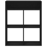 vidaXL Bibliothèque noir 66x31x80 cm bois d'ingénierie