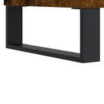 vidaXL Armoire à disques chêne fumé 85x38x48 cm bois d'ingénierie