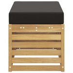 vidaXL Banc de Jardin Blanc 80 x 43 x 45 cm Bois d'Acacia Massif
