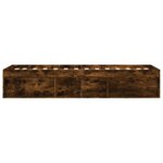 vidaXL Cadre de lit chêne fumé 75x190 cm petit simple