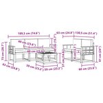 vidaXL Ensemble de canapés d'extérieur 6 Pièces