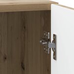 vidaXL Cabinet de chevet Chêne artisanal 43 x 34 5 x 50 cm