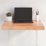 vidaXL Dessus de table bois massif traité bordure assortie