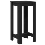 vidaXL Table de bar Chêne noir 51 x 50 x 103 5 cm Bois d'ingénierie
