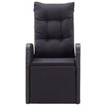 vidaXL Chaises de jardin inclinables coussins lot de 2 Résine tressée