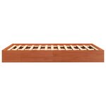 vidaXL Cadre de lit sans matelas cire marron 140x200cm bois pin massif