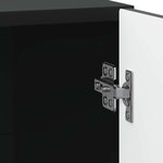 vidaXL Cabinet de chevet Noir 43 x 34 5 x 47 cm Bois d'ingénierie