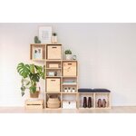 Cube de rangement en pin massif dinamic simple