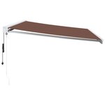 vidaXL Auvent rétractable automatique marron 500x300 cm