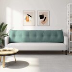 vidaXL Coussin de Dos Vert Mer 200 x 24 x 50 cm Velours
