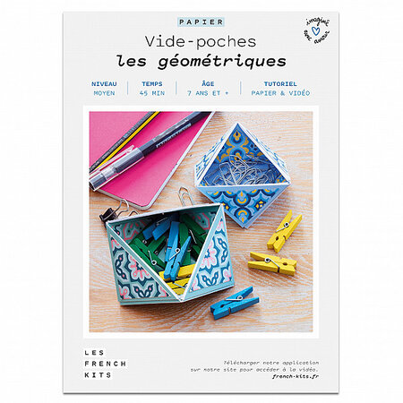 FRENCH KITS-French'Kits - Vide Poches - Les géométriques-Kit créatif fabriqué avec amour en France