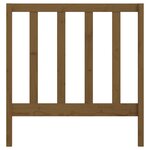 vidaXL Tête de lit Marron miel 106x4x100 cm Bois massif de pin