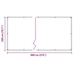 vidaXL Couverture végétale avec œillets 2x6 m PVC