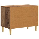 vidaXL Table de chevet Bois ancien 62 x 34 5 x 48 cm Bois d'ingénierie