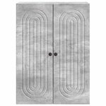 vidaXL Armoire Murale Gris béton 66 x 34 5 x 90 cm Bois d'ingénierie