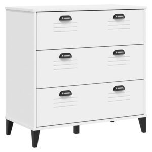 vidaXL Commode VIKEN blanc bois d'ingénierie