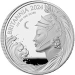 Pièce de monnaie en Argent 2 Pounds g 31.1 (1 oz) Millésime 2024 BRITANNIA