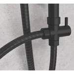 SCHÜTTE Ensemble de douche de tête MALLORCA noir mat