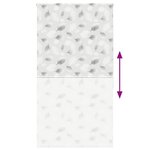 vidaXL Store enrouleur de douche 130x240 cm largeur du tissu 126 cm