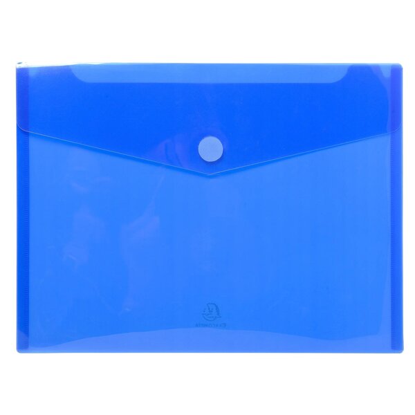 Sachet De 5 Pochettes-enveloppes Polypropylène - A4 - Bleu - X 10 - Exacompta