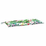 vidaXL Coussin de banc de jardin multicolore 110x50x7 cm tissu