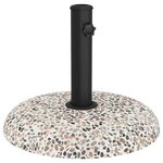 vidaXL Pied de parasol Multicolore Ø 45 x 33 cm Béton