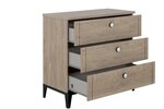 Commode chene blond 3 tiroirs