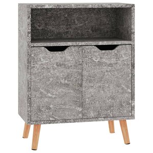 vidaXL Buffet gris béton 60x30x72 cm bois d'ingénierie