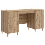 vidaXL Bureau Chêne artisanal 142 5 x 50 x 75 cm Bois d'ingénierie