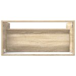 vidaXL Armoire sous évier de salle de bain Chêne Sonoma