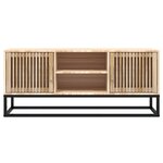 vidaXL Meuble TV 105x30x45 cm bois d'ingénierie et fer
