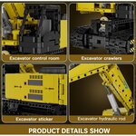 Mould King 15061 - Ensemble de construction télécommandé pour excavatrice