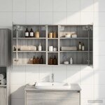 vidaXL Ensemble de Meubles de Salle de Bain 3 Pièces 120 x 14 5 x 70 cm