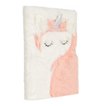 Journal Intime Peluche Licorne Corail - Draeger paris