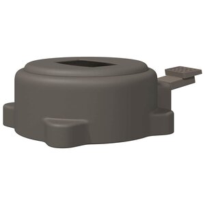 vidaXL Pédale Pivotante Argent 22 x 14 x 6 cm Acier