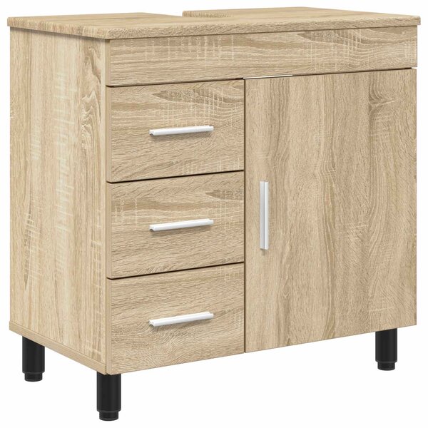 vidaXL Unité de vanité de salle de bain Chêne Sonoma 60 x 35 x 60 cm