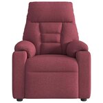 vidaXL Fauteuil inclinable électrique Rouge bordeaux Tissu