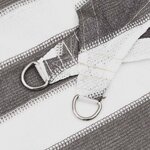 vidaXL Voile d'ombre Gris clair et blanc 2 x 2 x 2 m HDPE