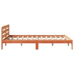 vidaXL Cadre de lit sans matelas cire marron 120x190cm bois pin massif