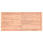 vidaXL Dessus de table bois massif traité bordure assortie