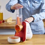 MOULINEX DJ753510 Hachoir multifonction Fresh express 3 en 1, 3 cônes, Trancher, Emincer, Râper, Gratter, Compact et pratique
