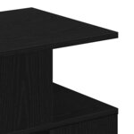 vidaXL Table d'appoint Chêne noir 40 x 40 x 40 cm Bois d'ingénierie
