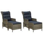 vidaXL Ensemble à manger de jardin 5 Pièces Marron