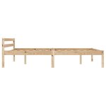 vidaXL Cadre de lit Bois de pin massif 140x200 cm