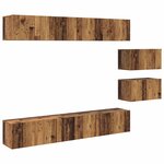 vidaXL Ensemble meuble TV 8 Pièces Bois ancien 60 x 30 x 30 cm
