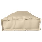 vidaXL Set de coussins de palette 2 Pièces Beige 200 x 40 x 8 cm